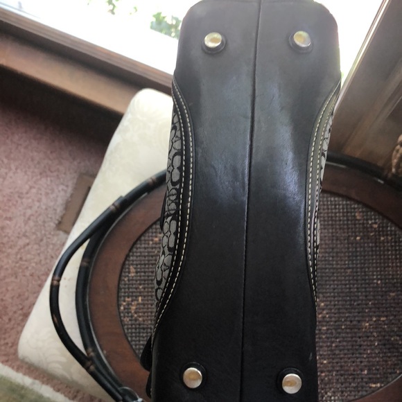 Coach logo print blue leather purse - Picture 6 of 13